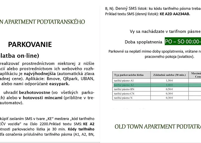 公寓 Old Town Podtatranskeho 科希策